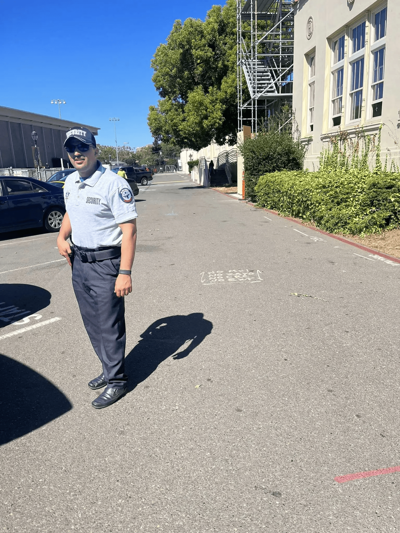 Patrolling security guards in West Hollywood